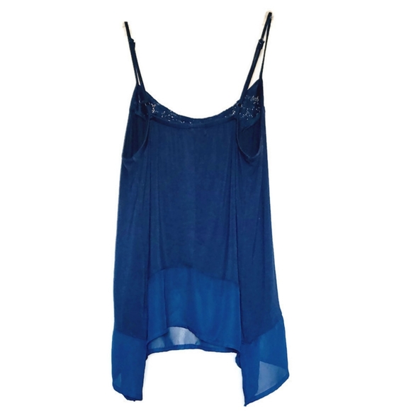 Mason+Mackenzie Tank Top Blue Large - Picture 2 of 5